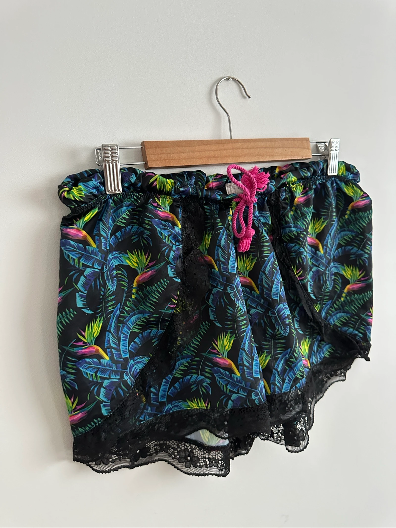 Short de pijama satén tropical Inside Girls M (Con encaje) – photo 4